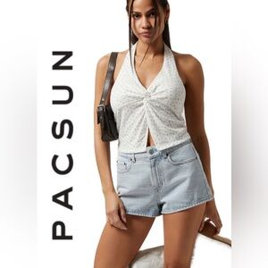 ☀️PACSUN Denim Mom Shorts light wash size 24